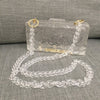 Luxy Moon Clear Ice Pattern Acrylic Box Evening Bag Transparent Clutch Purses