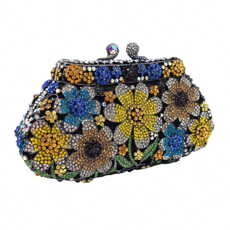 Luxy Moon Colorful Daisy Evening Clutch Party Purse