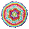 Luxy Moon Colorful Daisy Handmade Crochet Doilies Summer Outdoor Party Mat
