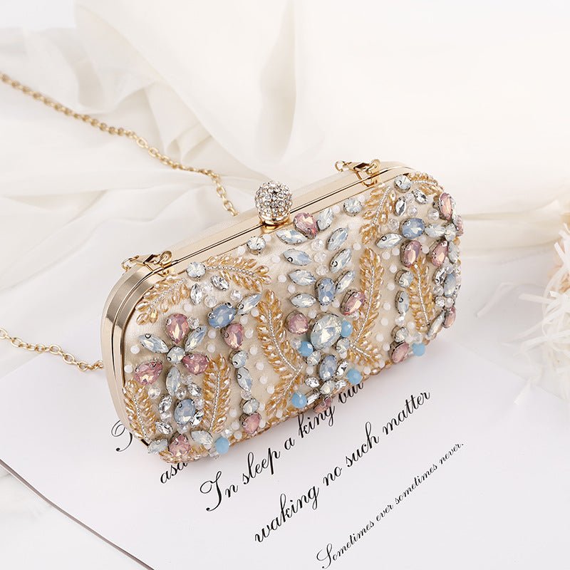 Luxy Moon Crystal Clutch Bag for Wedding Party Rhinestone Handbag