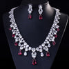 Luxy Moon Cubic Zirconia Wedding Jewelry Set Gemstone Necklaces For Women