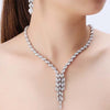 Luxy Moon Cubic Zirconia Wedding Jewelry Sets Necklaces For Women
