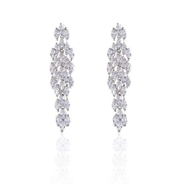Luxy Moon Cubic Zirconia Wedding Jewelry Sets Necklaces For Women