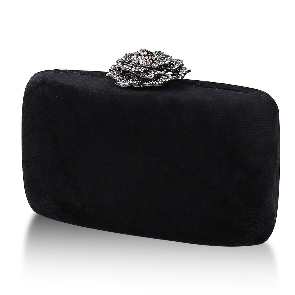 Luxy Moon Designer Purse and Handbag Flower Lock Elegant Evening Clutch