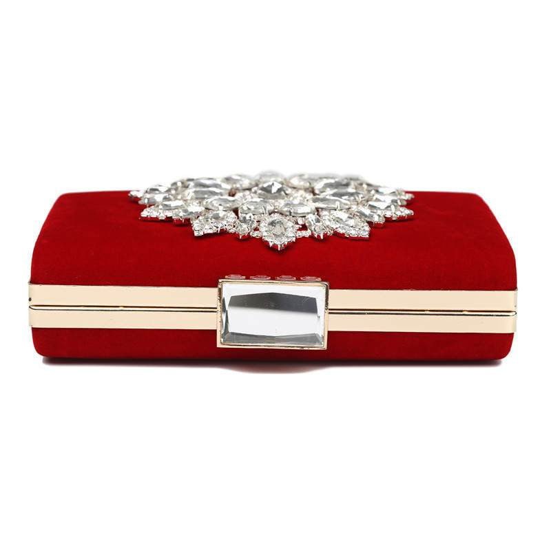 Luxy Moon Diamond Evening Bags Luxury Rhinestone Flower Clutch
