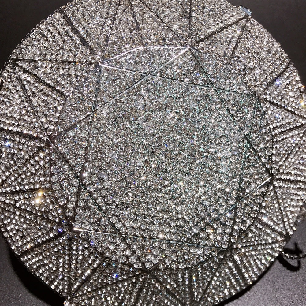 Luxy Moon Diamond Full Rhinestone Clutch Shiny Banquet Purse