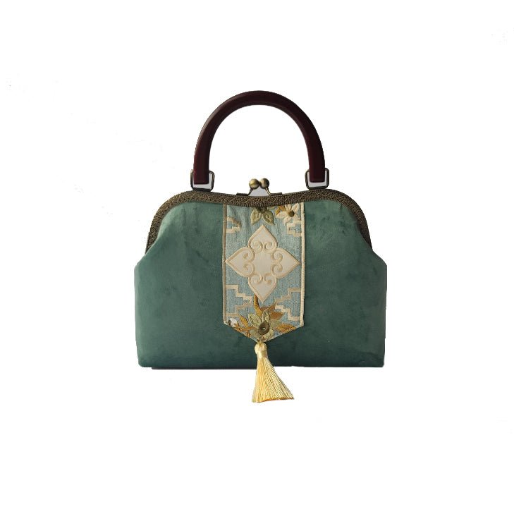 Luxy Moon Elegant Velvet Evening Clutch Handbag