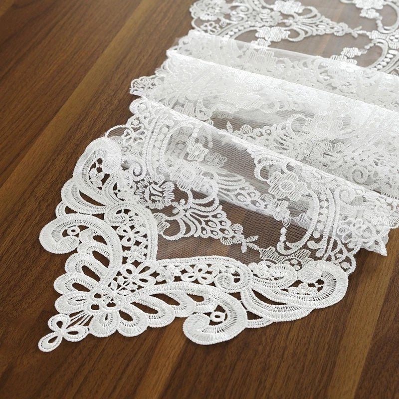 Luxy Moon Farmhouse Runner Elegant Lace Party Wedding Table Covers