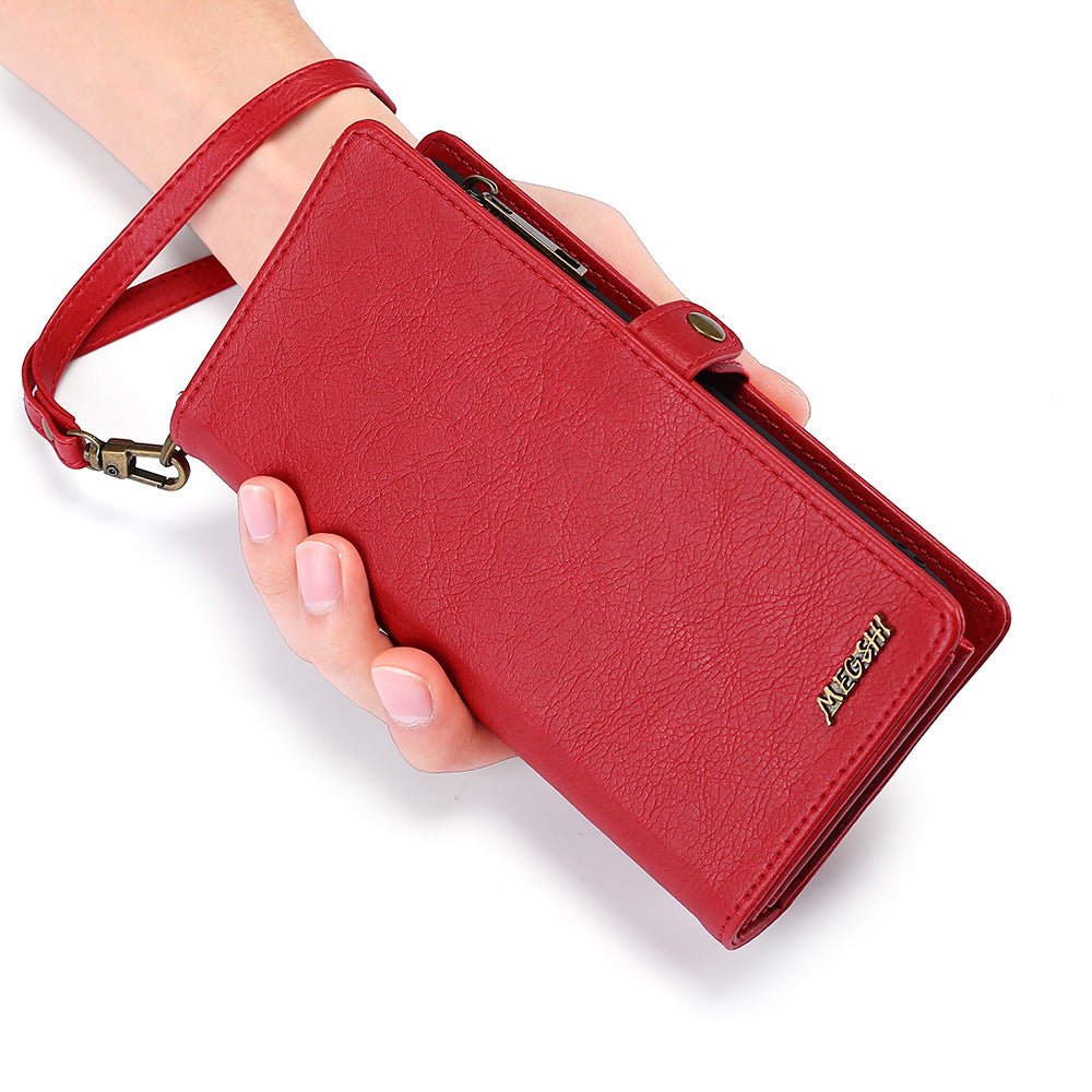Luxy Moon Female Clutch Card Holder Leather Wallet Phone Case for iPhone
