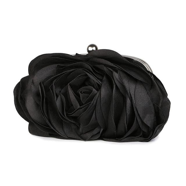 Luxy Moon Flower Evening Bag Fashion Rose Chain Clutch