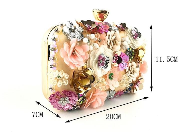 Luxy Moon Flower Evening Bags Wedding Party Clutches