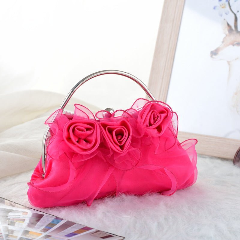Luxy Moon Handbags Pouch for Wedding Elegant Bridal Flower Evening Clutch Bag