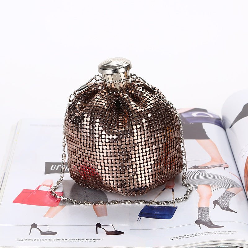 Luxy Moon Kettle-shaped Sequined Evening Clutch Bag