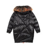 Luxy Moon Ladies Long Puffer Jackets With Real Fur Hood