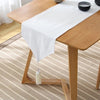 Luxy Moon Modern Short Pure Color Table Runners Tassel Furniture Cover