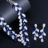 Luxy Moon Party Necklace Cubic Zirconia Wedding Jewelry Sets