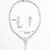 Luxy Moon Pearl Cubic Zirconia Wedding Jewelry Sets Necklaces For Girls