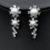 Luxy Moon Pearl Cubic Zirconia Wedding Jewelry Sets Necklaces For Girls