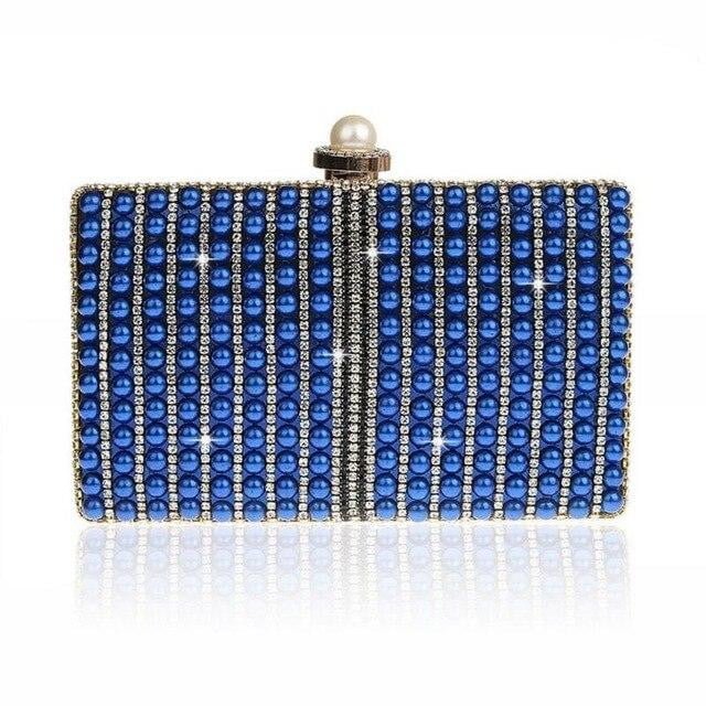 Luxy Moon Pearls Evening Bags Full Dress Embroidery Clutch