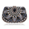Luxy Moon Rhinestone Evening Bags Black Diamond Beaded Clutches