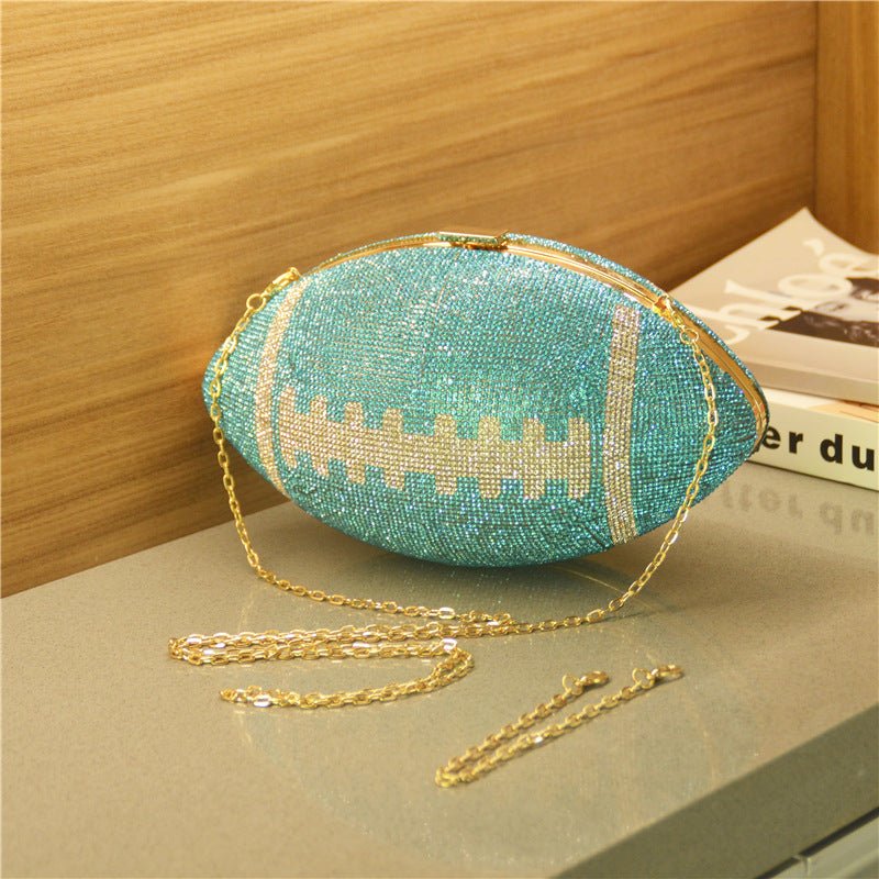 Luxy Moon Round Handbags Evening Clutch Purse Diamond Shoulder Bag For Women