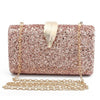 Luxy Moon Sequin Evening Bags Glitter Leaf Decoration Clutches