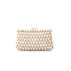 Luxy Moon Shell Gold Clutch Purse for Wedding Guest