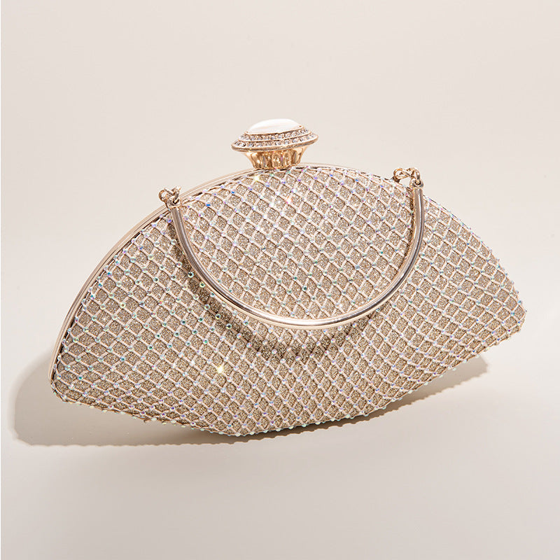 Cute Evening Bag -Rhinestone, Sparking, Shell Shape, Buy Now – Luxy Moon