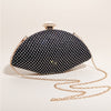 Luxy Moon Shell Shape Rhinestone Evening Bag