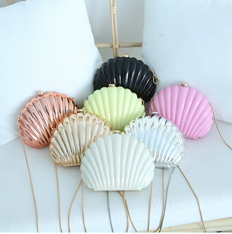Luxy Moon Summer Candy Colors Shell Clutch Purse