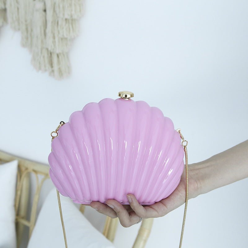 Luxy Moon Summer Candy Colors Shell Clutch Purse