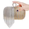Luxy Moon Tassel Evening Clutches Crystal Party Handbags