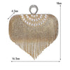 Luxy Moon Tassel Evening Clutches Rings Diamonds Pearl Handbags