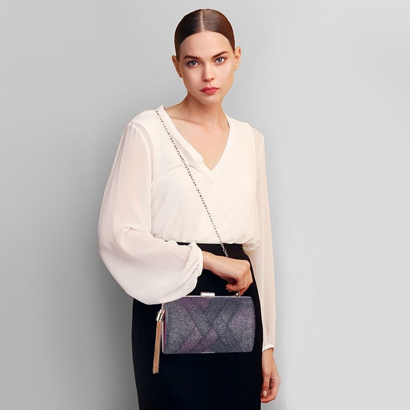Luxy Moon Women's Glitter Clutch Bags